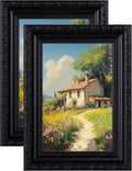 eletecpro 4x6 Vintage Picture Frame, Glass Cover, Horizontal or Vertical by eletecpro
