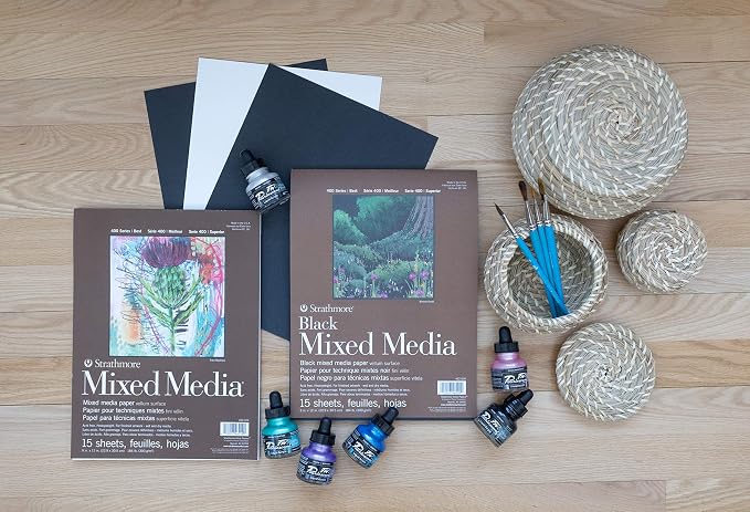 Strathmore Mixed Media Vellum Paper Pad 9"X12"-15 Sheets -62462109 - Image 2