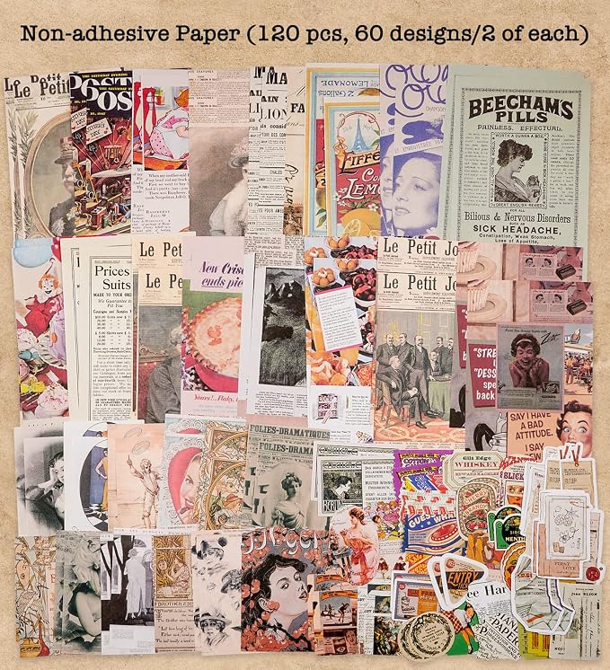 Knaid Vintage Scrapbook Supplies Pack - Image 5