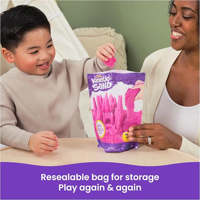 Kinetic Sand 2lb Pink, Moldable Play Sand Sensory Toys, Ages 3+ | Squish - Image 9