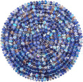 60Pcs Large Hole Beads Spacer Beads Dark Blue Assorted European Craft Big Beads by BRACELETMAKINGKIT