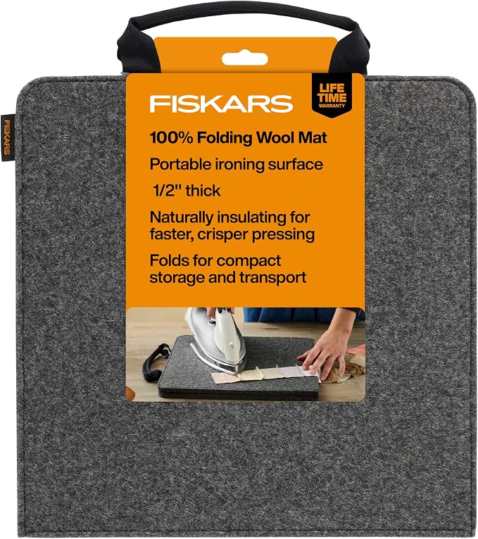 Fiskars Folding Wool Pressing Mat, Portable Ironing Surface by Unknown
