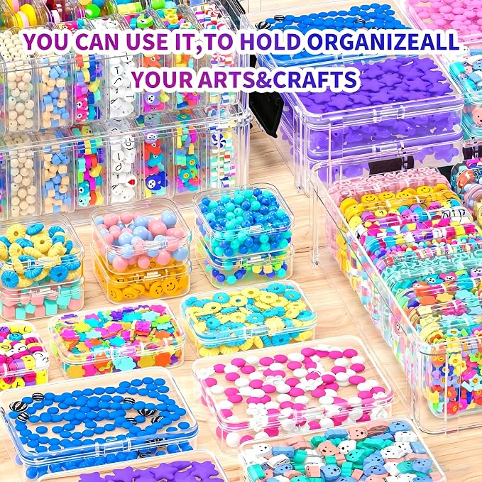 Bead Organizer Box 58 Pcs, 3-Tier Stackable Storage Box, and 3 Different - Image 5