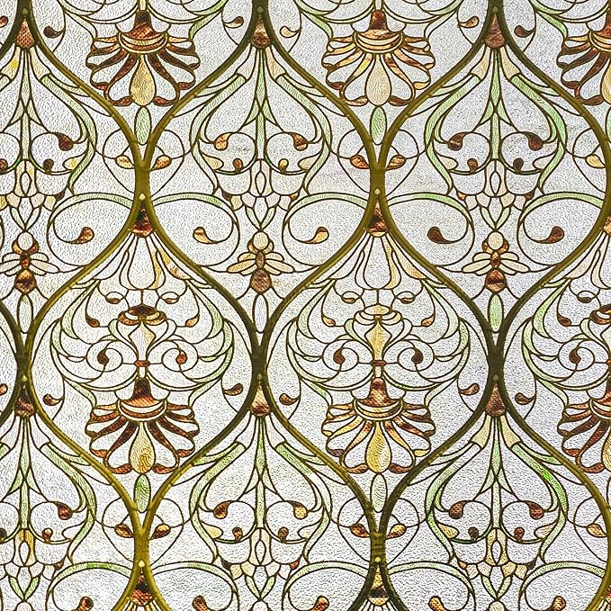3D Stained Glass Window Film, Decorative Window Privacy Film - Image 2