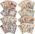 120 Sheets Vintage Botanical Scrapbook Paper Set, Journaling Scrapbooking by emmoolife