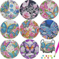 TDOOW Diamond Art Coasters 8 Pcs Diamond Painting Coasters Kits by TDOOW