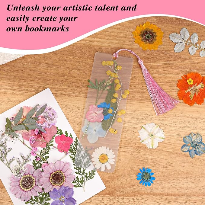 326Pcs Pressed Flower Bookmark Making Kit, DIY Bookmark Kit - Image 6