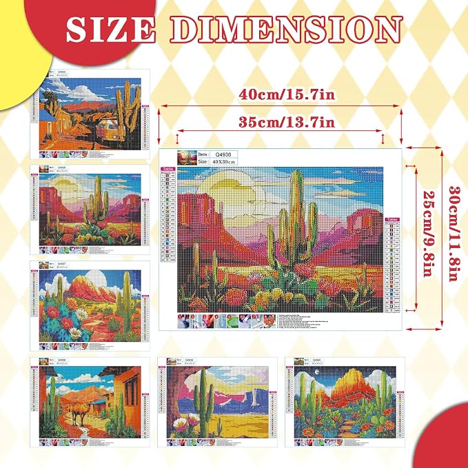 Leatrice 6 Pack Landscape Diamond Painting Kits - Image 2