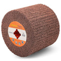Non-Woven Wire Drawing Flap Wheel, 120x100mm, for Stainless Steel, Copper Satin Finishing and Metal Surface Treatment, SCT Conditioning Buffing Drum for Burnishing Polishing Machine (180 Grit)