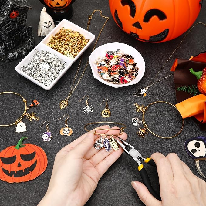 SANNIX 350Pcs Halloween Charms, - Image 5