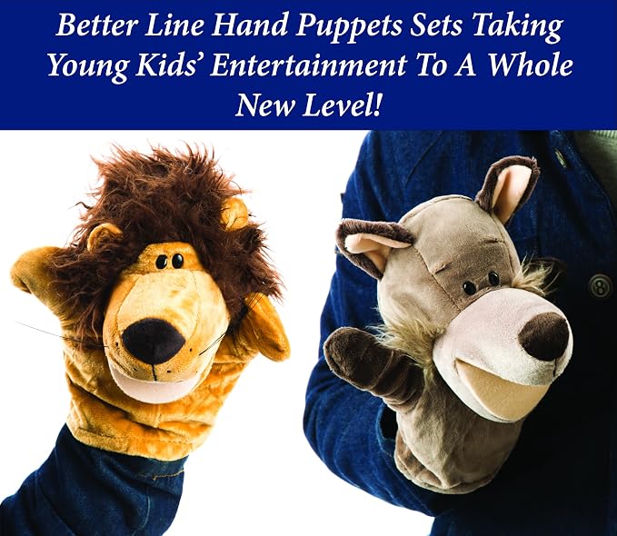 Animal Hand Puppets Set for Kids & Adults - Image 4