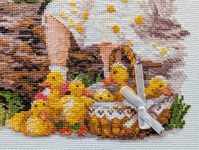 RIOLIS - Girl with Ducklings 1781, Animals Cross Stitch Kits 11, Cross Stitch - Image 8