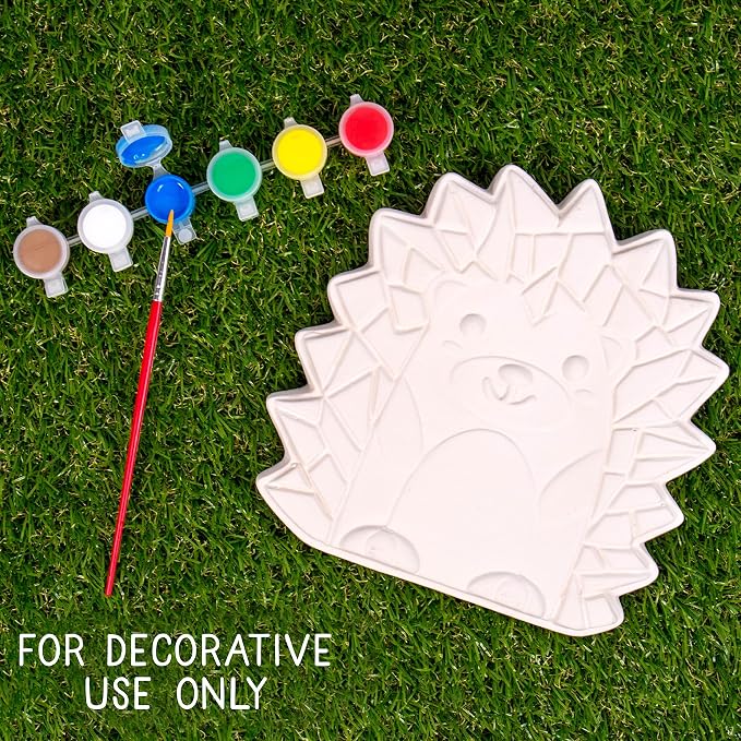 Creative Roots Mosaic Hedgehog Stepping Stone, Includes 7-Inch Ceramic Stone & - Image 2