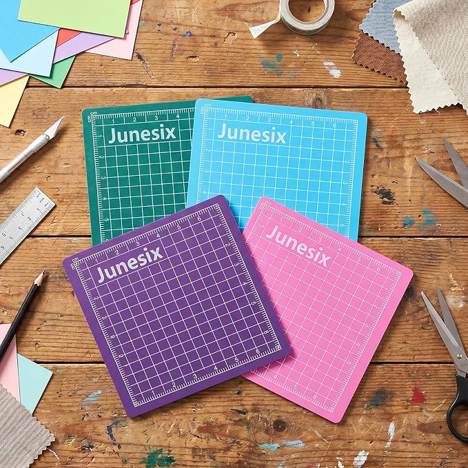 4Pcs Small Cutting Mat, Self Healing Craft Mat | Mini Sewing Cutting Pad - Image 5
