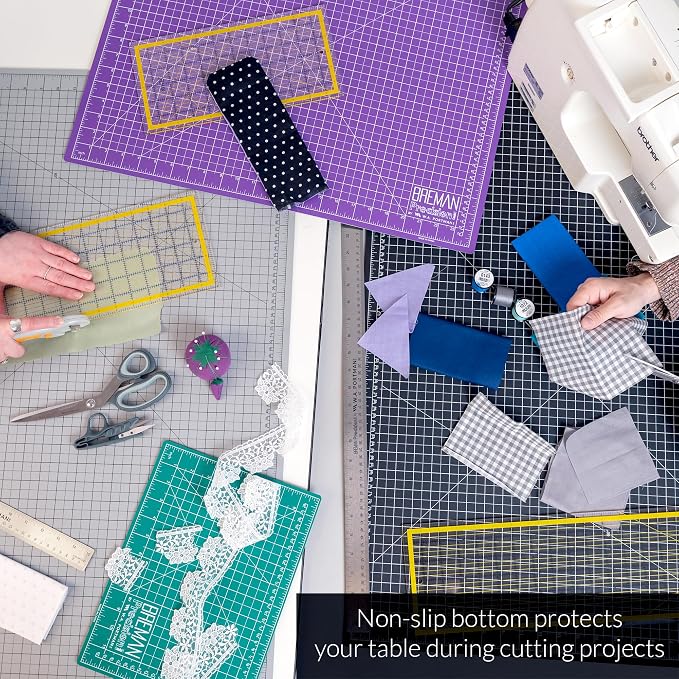 Breman Precision 24x36 Inch Self Healing Cutting Mat – 2-Sided 5-Ply PVC - Image 3