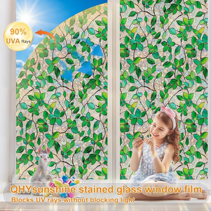 Window Privacy Film Stained Glass Window Film Rainbow Window Film Window clings - Image 3