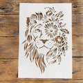TIAMECH A4 Reusable Flower Eye Lion Stencil by TIAMECH