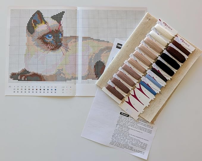 RIOLIS - Thai Cat 1066, Cat Lovers, Cross Stitch Kits 14, Cross Stitch Kits - Image 3