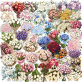 50Pcs Transparent Flower Bouquet Sticker Waterproof Vinyl Aesthetic Clear by Unknown