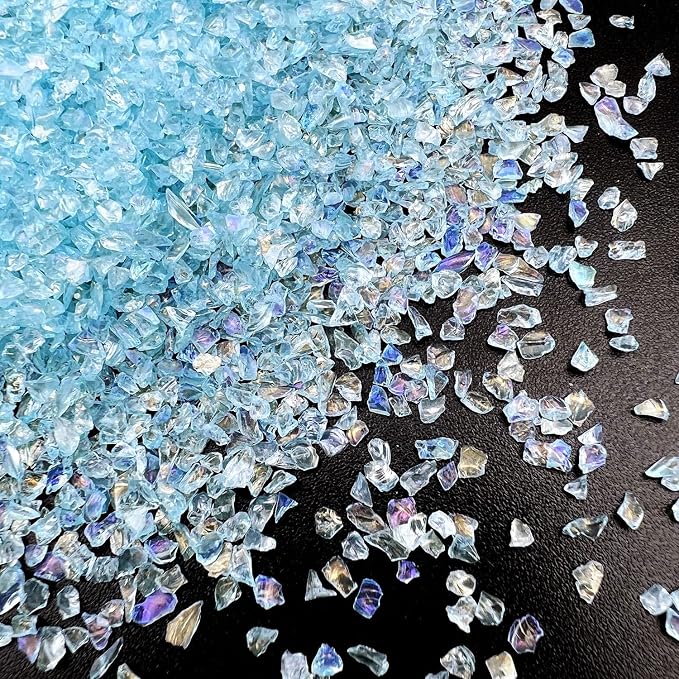 12 Box Transparent Crushed Glass Craft Glitter - Image 6