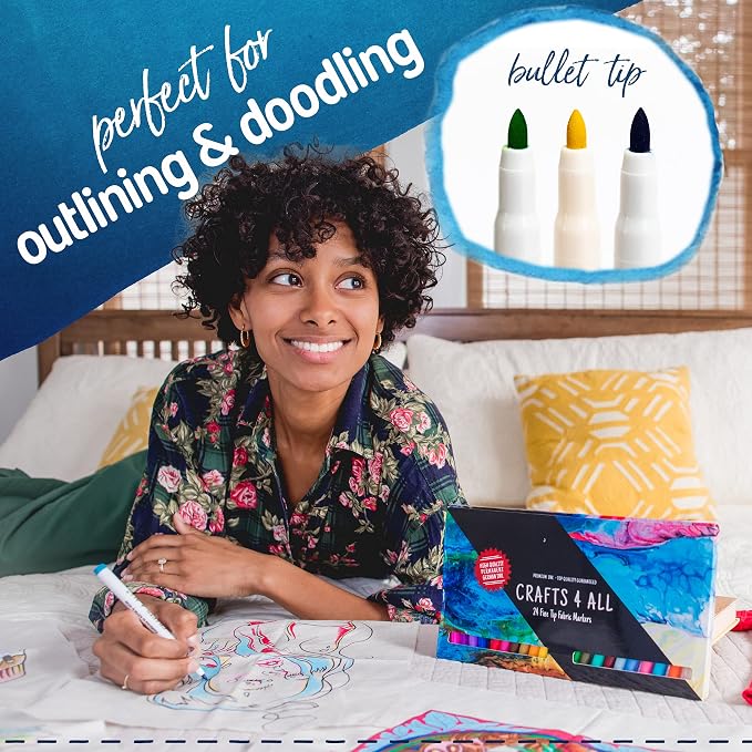 Crafts 4 All Fabric Pens for Clothes - Image 4