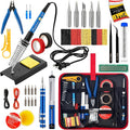 Soldering Iron Kit, 60W Soldering Iron Adjustable Temperature 25-in-1, 5 Solder by Plusivo