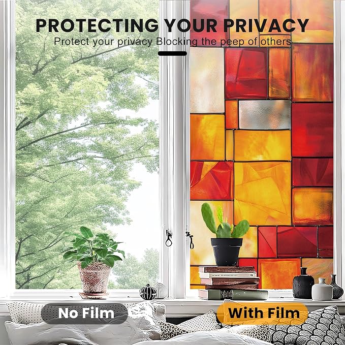 Stained Glass Window Privacy Film Static Cling - Image 5