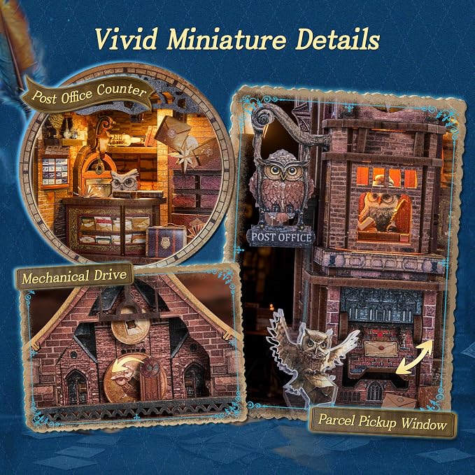 FUNPOLA LED 3D Wood Puzzle Owl Post Office, Dynamic Model - Image 3