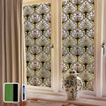 3D Vintage Stained Glass Window Film by ChicSkin