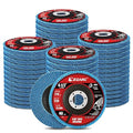 EZARC Flap Discs 40 Grit, 4 1/2 x 7/8-Inch Flap Sanding Disc, Type 29 Zirconia Grinding Wheel for Stainless Steel, Sheet Metal (50 Pack)
