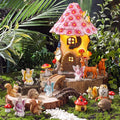 Unittype 33 Pcs Squirrel Garden Accessories Miniature Squirrel Figurines Tiny by Unittype