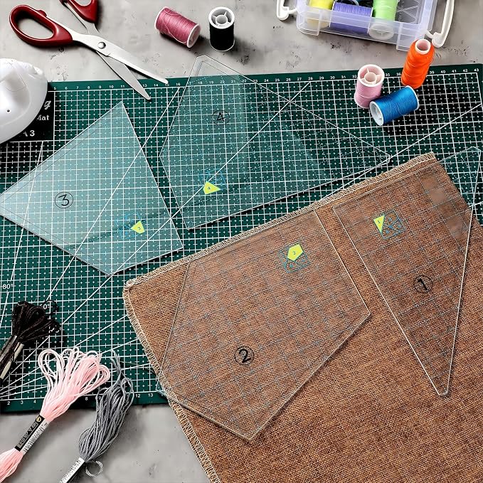 Jutom Quilting Templates Set Acrylic Cutting Templates - Image 7