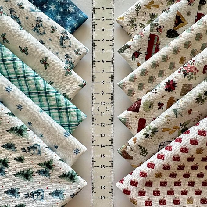 Cozy Patchwork Cotton Fabric Bundle – 60 Pre-Cut Squares, 100% Cotton 140 GSM - Image 4