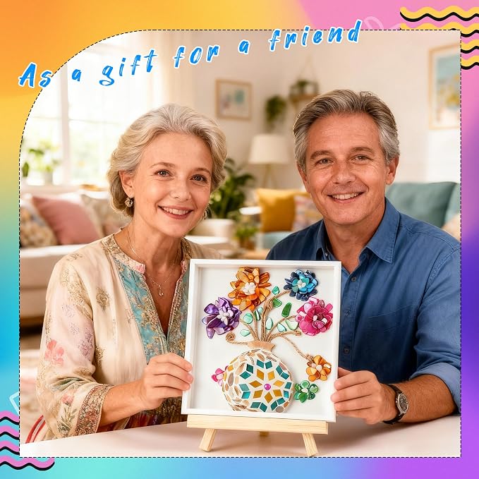 Joyclub DIY Vase Mosaic Painting Kit Mosaic Kits - Image 6
