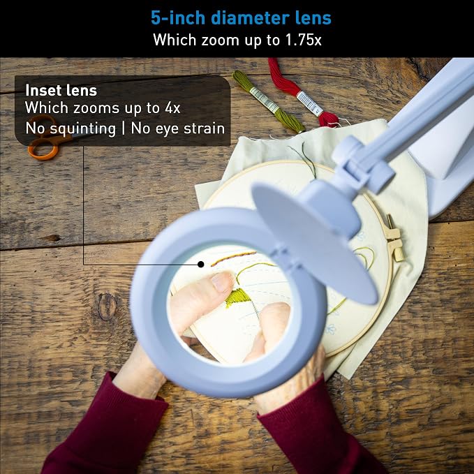 LED Magnifying Desk Lamp – Magnifier Lamp - Image 4