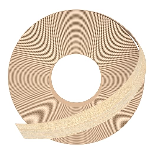 GSCIT Club Maple Edge Banding, 13/16 inch x 100ft roll of Veneer Edge Banding - Pre-glued Flexible, Real Wood Tape for Cabinet Repair & Furniture Restoration