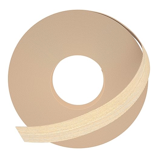 GSCIT Club Maple Edge Banding, 7/8 inch x 50ft roll of Veneer Edge Banding Preglued Flexible, Wood Tape Banding for Cabinet Repair Furniture