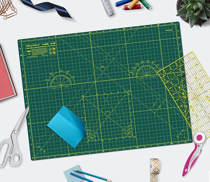 Self Healing Cutting Mat A2 18"x 24" Double Sided Green Mat - Image 2