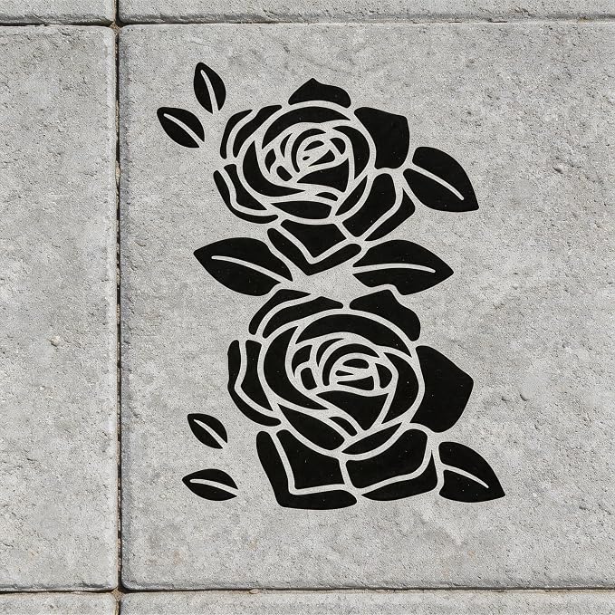 TIAMECH A4 Reusable Rose Flower Stencil - Image 5