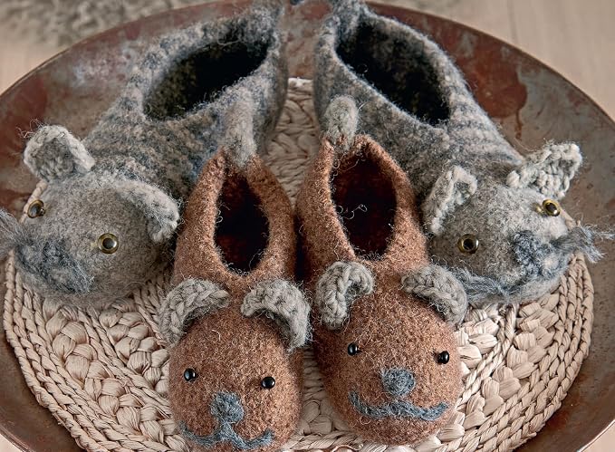 Knitting and Felting Slippers: Learn to Make Cute and Cozy Footwear - Image 7