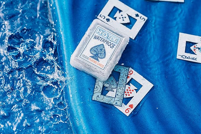 Hoyle Waterproof Clear Plastic Playing Cards 1 Deck Outdoor Pool | Flexible - Image 6