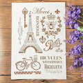 TIAMECH A4 Reusable Vintage Tower Bicycle Stencil by TIAMECH