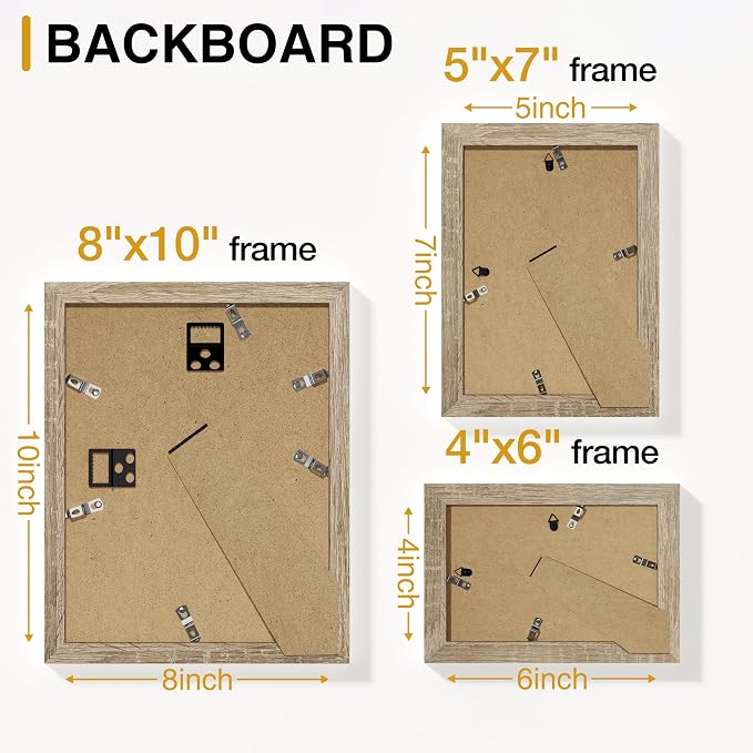 Vittanly 15 Pack Picture Frames Collage Wall Decor, Gallery Frame Set - Image 9