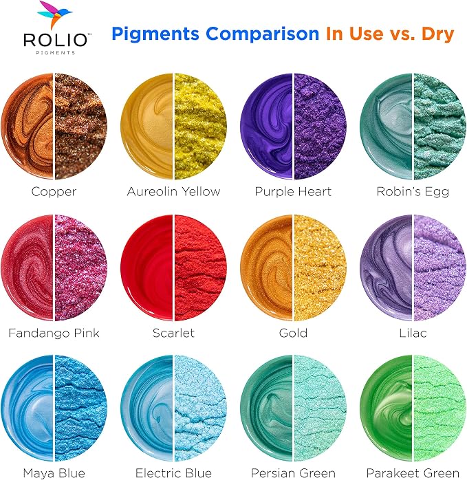Rolio Premium Mica Powder Pearlescent Color Pigment - Image 2
