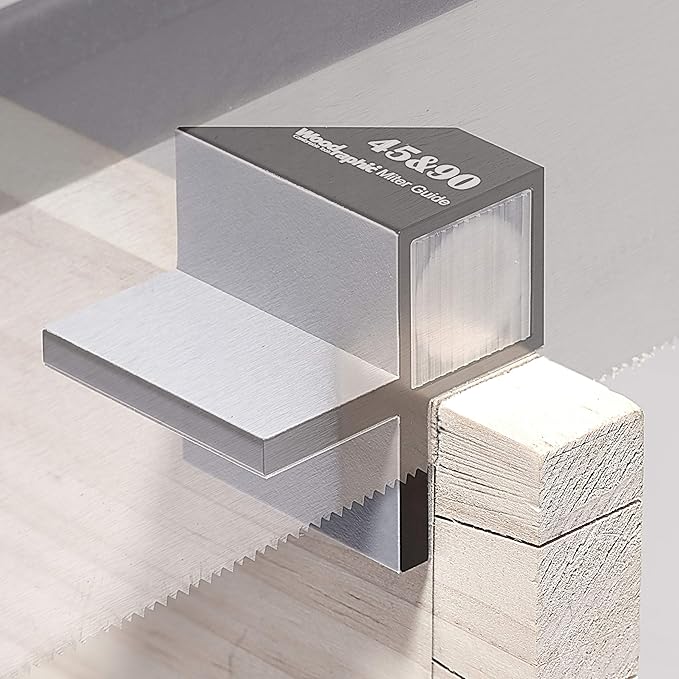 Dovetail Saw Guide – 45° & 90° Combo Angle Magnetic Tool for Woodworking Layout, Framing, and Joinery – CNC Aluminum Marking Guide for Precision Cut