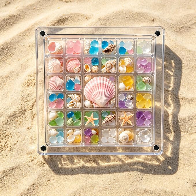 Grid Clear Acrylic Display Box - Image 2