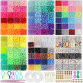 LIS HEGENSA 14000 Pcs DIY Childrens Crafts Beads Friendship Bracelet Kit by LISHEGENSA