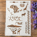 TIAMECH A4 Reusable African Tribal Stencil by TIAMECH