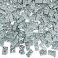 LITMIND 1.1LB Silver Textured Irregular Glass Mosaic Tiles by LITMIND