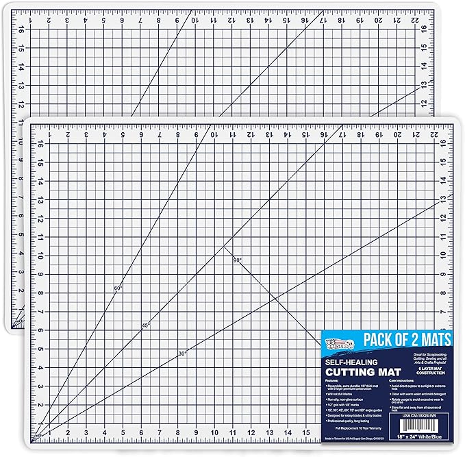 U.S. Art Supply 18" x 24" Self-Healing Cutting Mat 5-Ply by USArtSupply